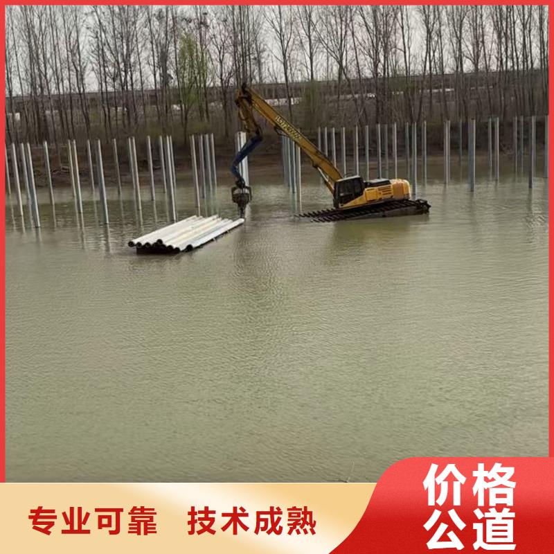 水上光伏打桩机船挖引孔机出租品质服务